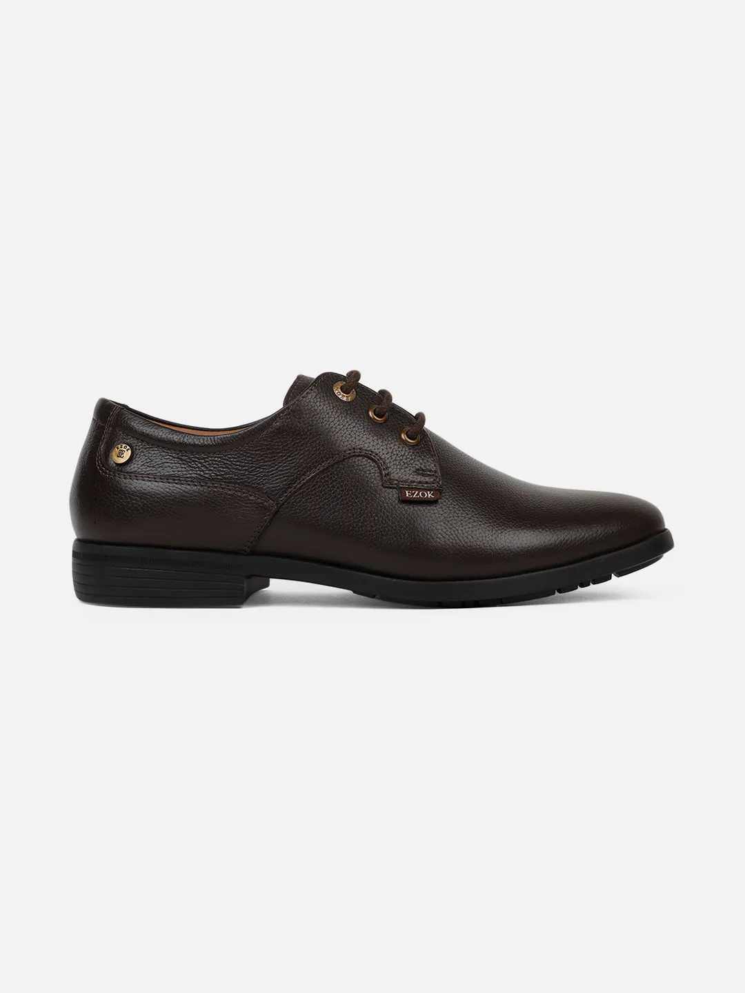 Ezok Men Leather Formal (Brown)