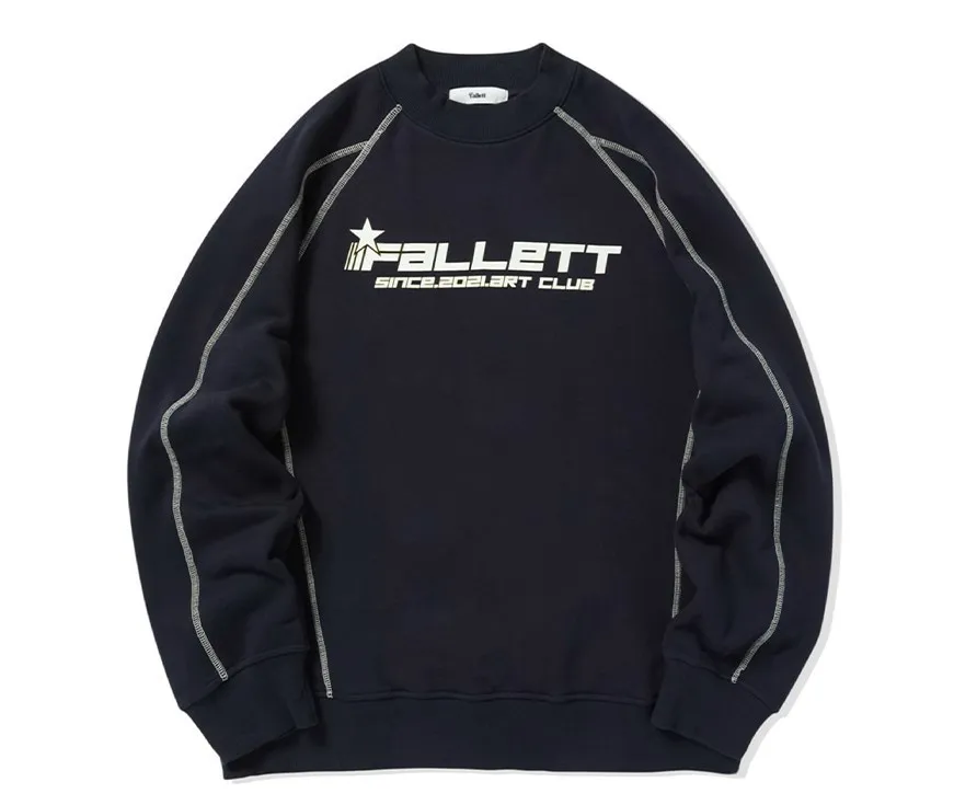 Fallett  |Unisex Street Style Long Sleeves Logo Sweatshirts