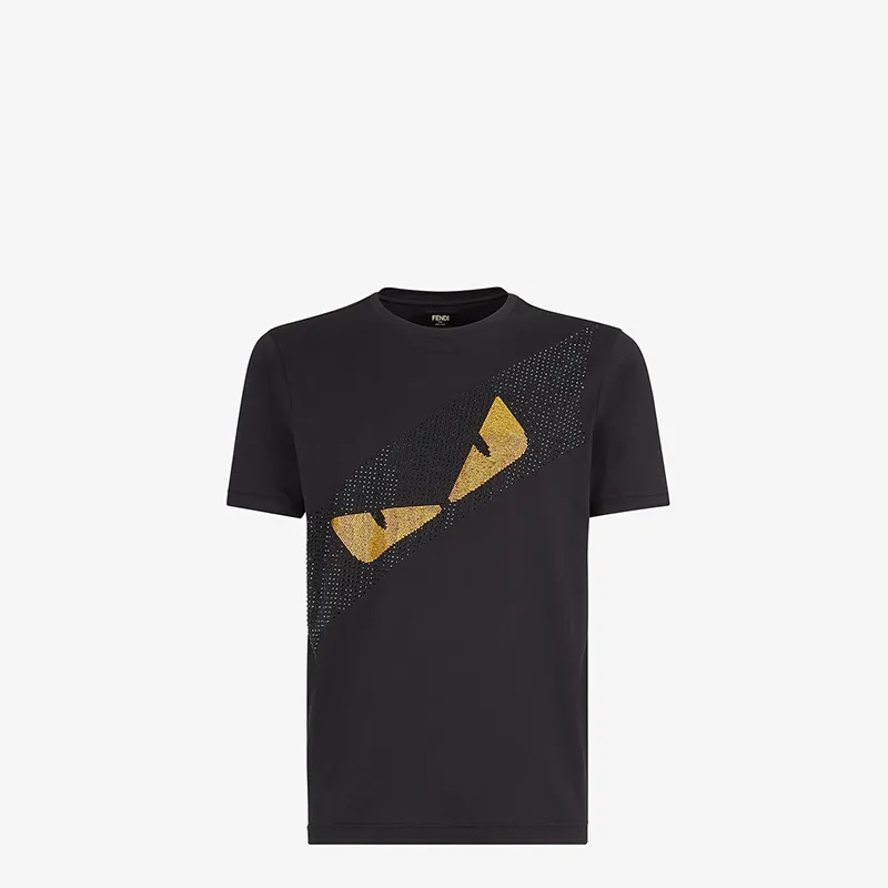 FENDI  |Pullovers Street Style U-Neck Cotton Short Sleeves Logo