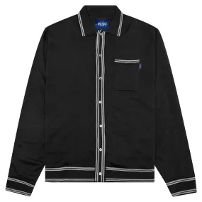 Fine Gauge Knit Cardigan - Black