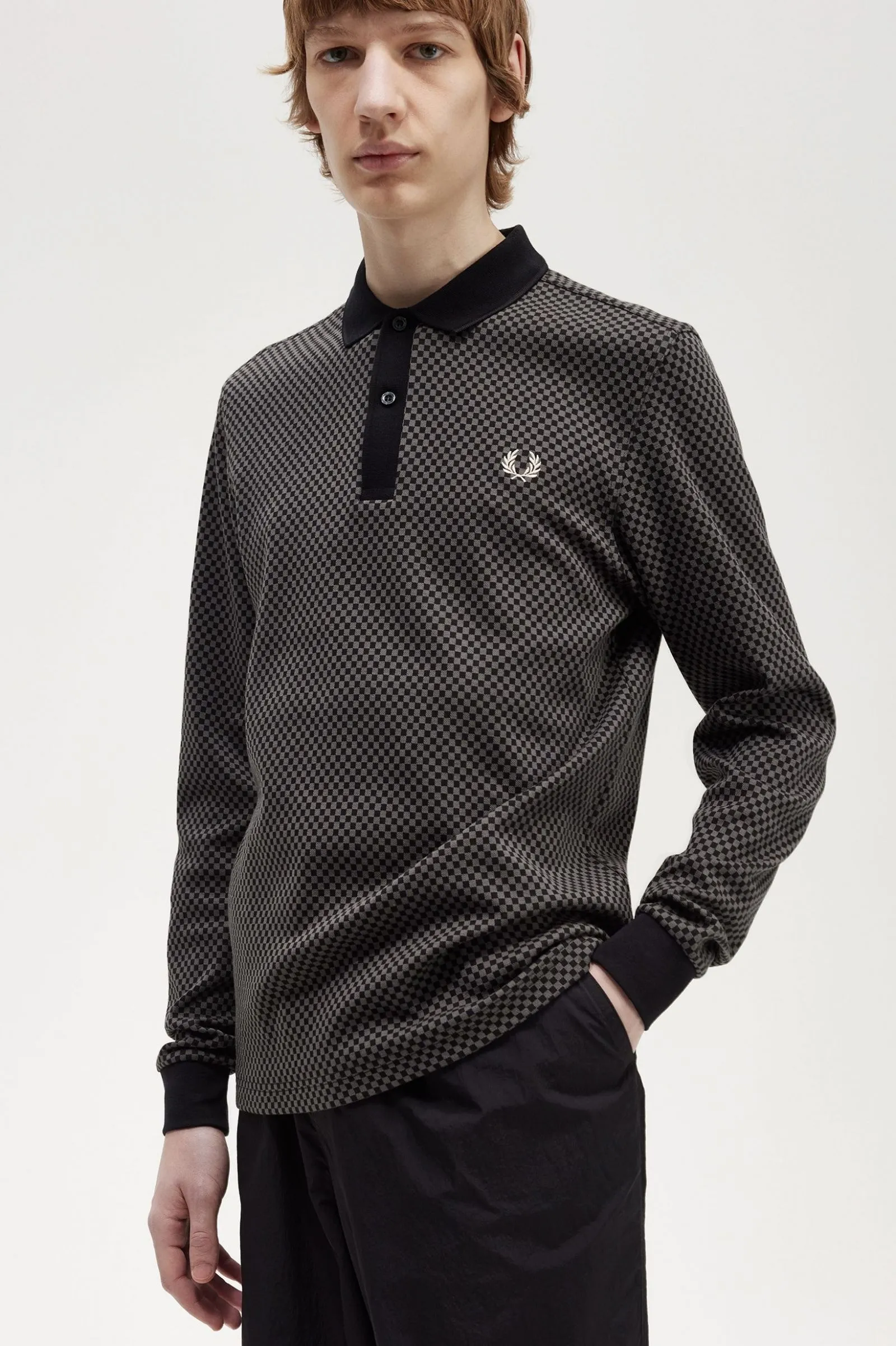 FRED PERRY  |Long Sleeves Logo Polos