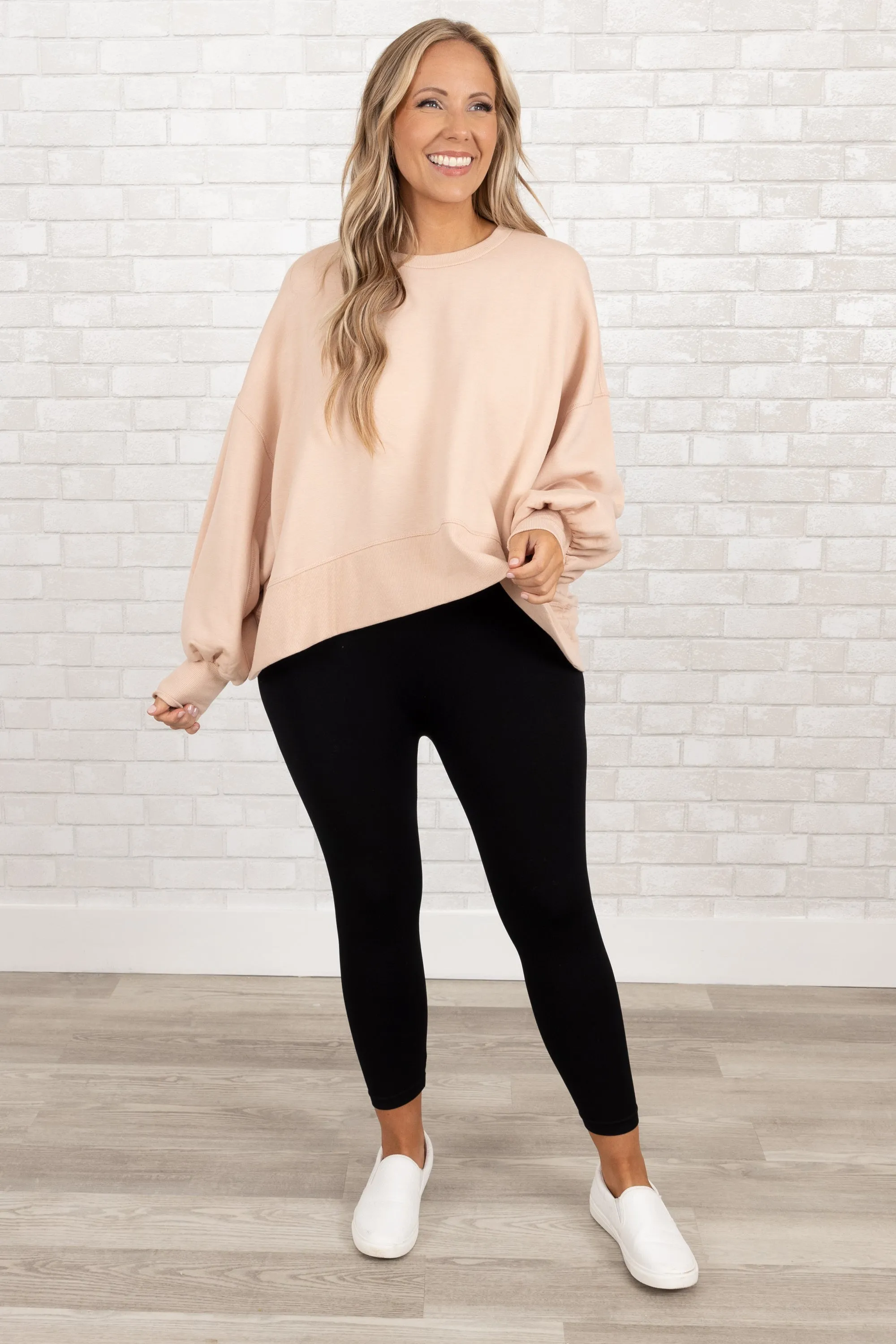 Freedom To Feel Pullover, Dusty Blush