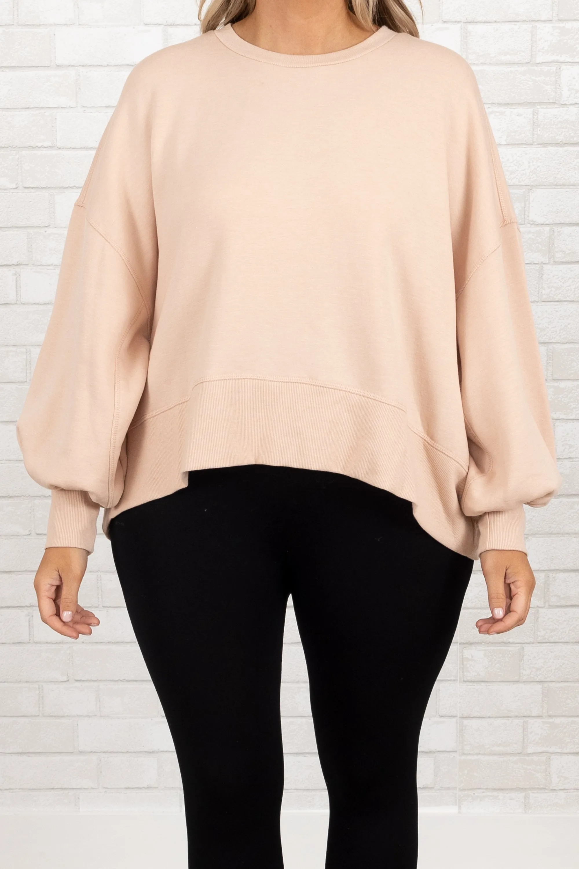 Freedom To Feel Pullover, Dusty Blush