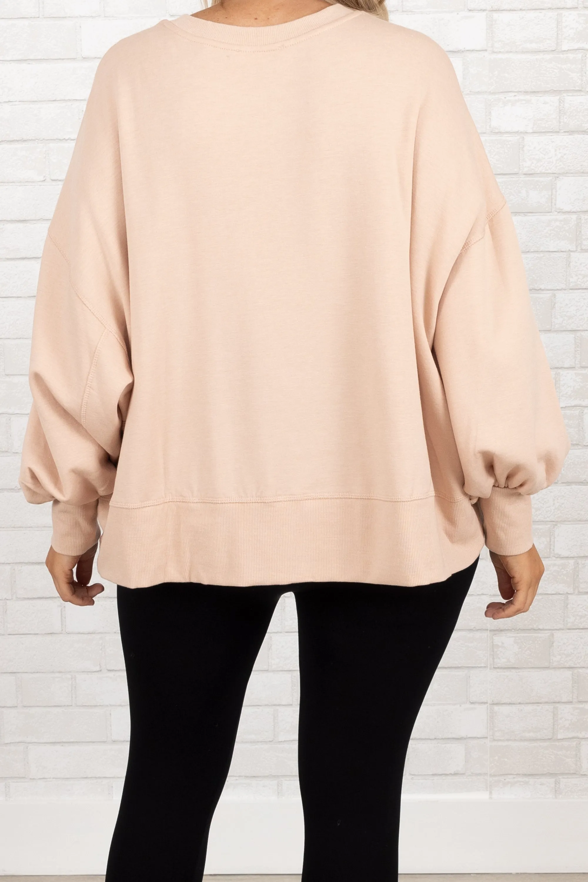 Freedom To Feel Pullover, Dusty Blush