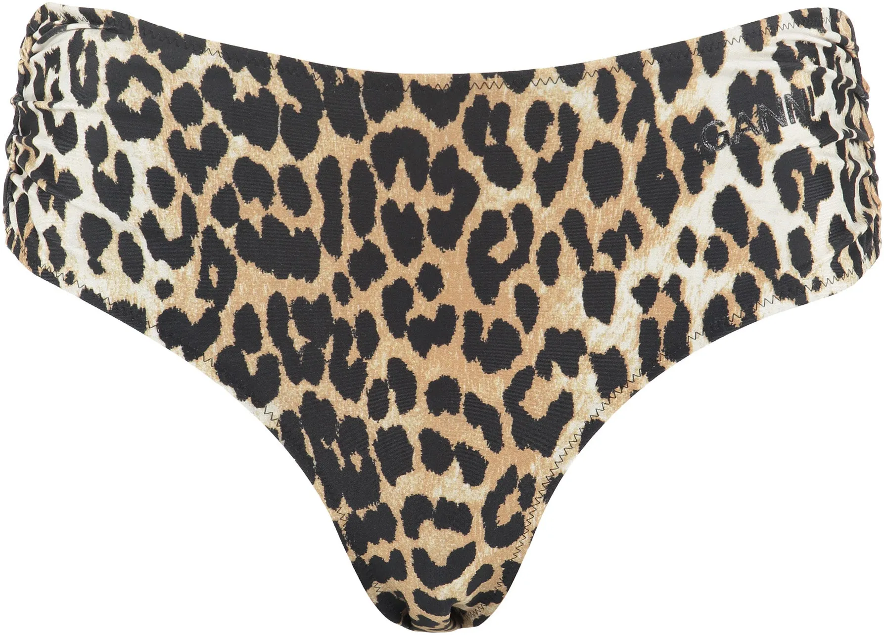 Ganni Leopard Print Bikini Bottoms