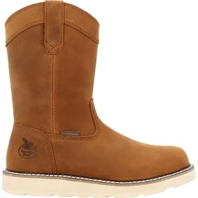 Georgia Boot Core 37 10" Waterproof Pull On Wedge Boot