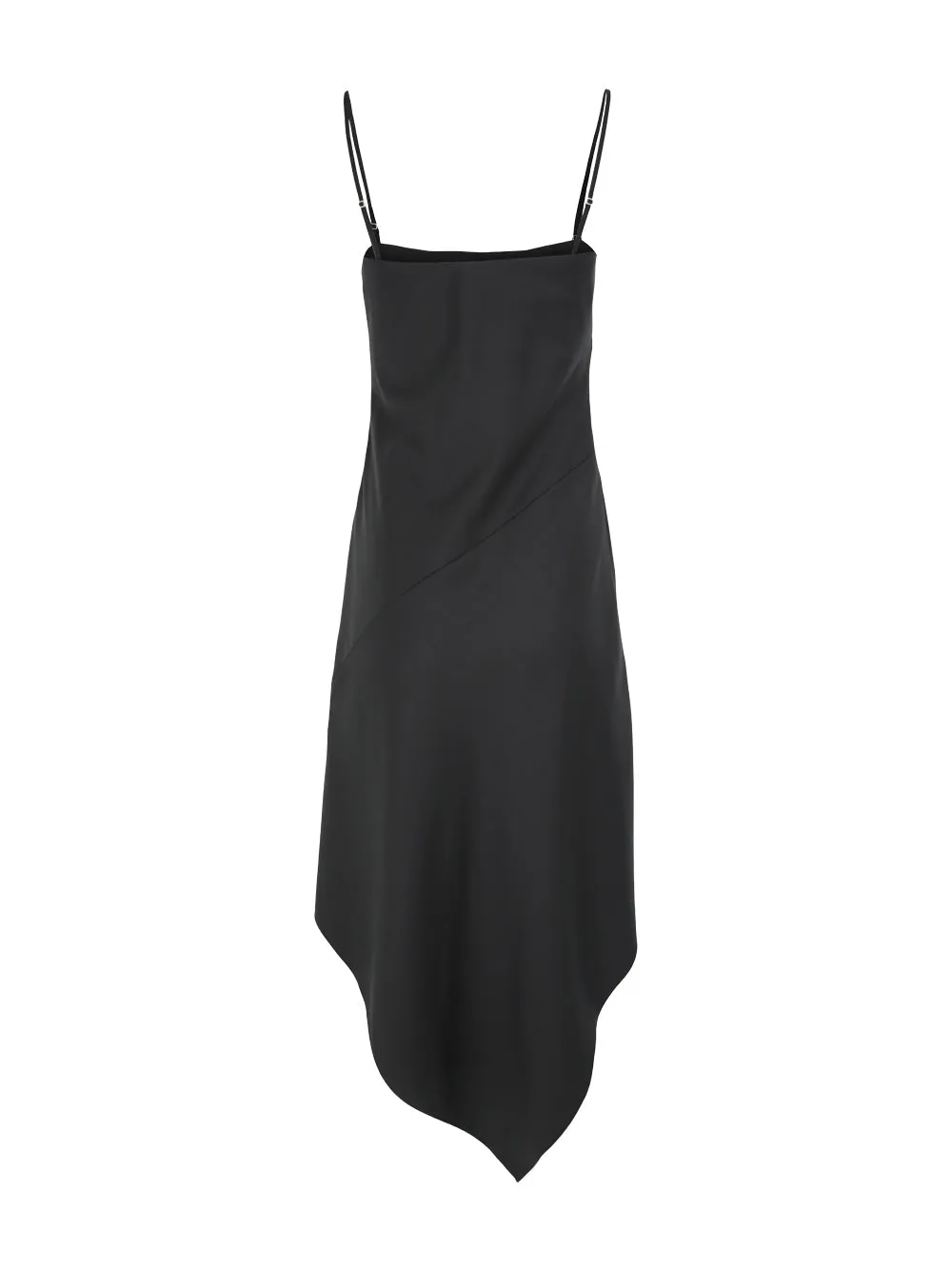 Helmut Lang Scarf Hem Dress in Black