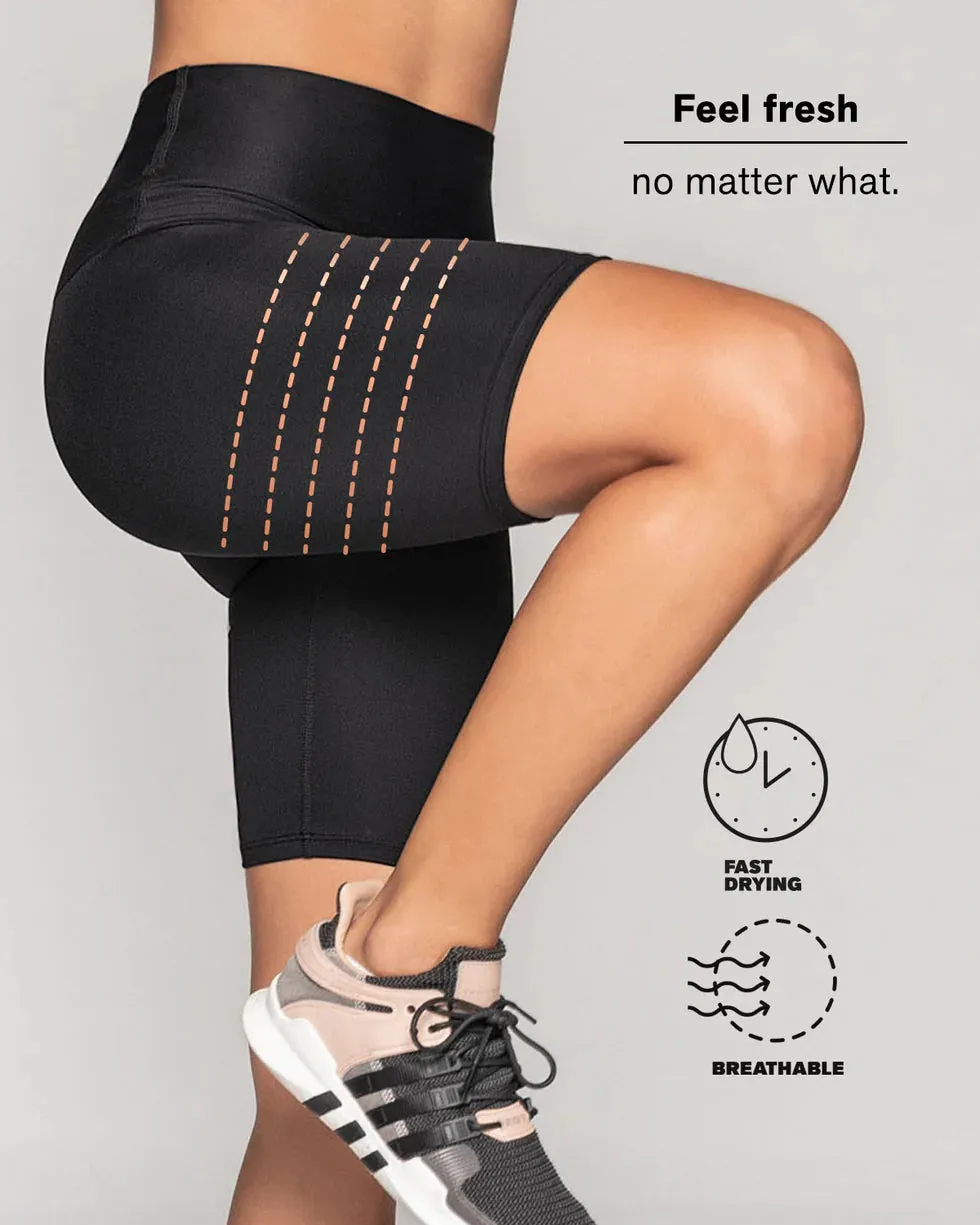 High-waisted knee-length shaper bike short - Activelife