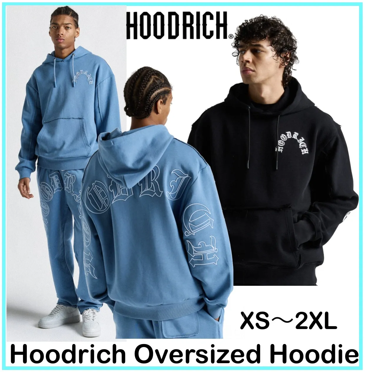 HOODRICH  |Pullovers Sweat Street Style Long Sleeves Plain Cotton