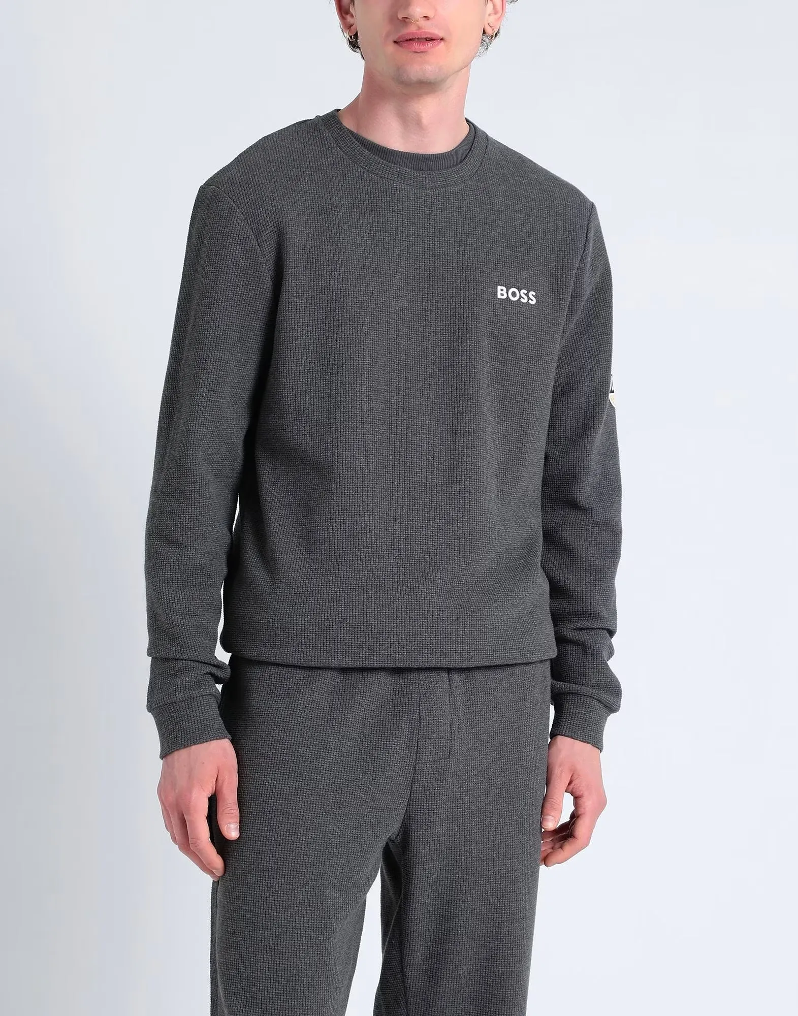 Hugo Boss  |Crew Neck Pullovers Unisex Street Style Long Sleeves Plain