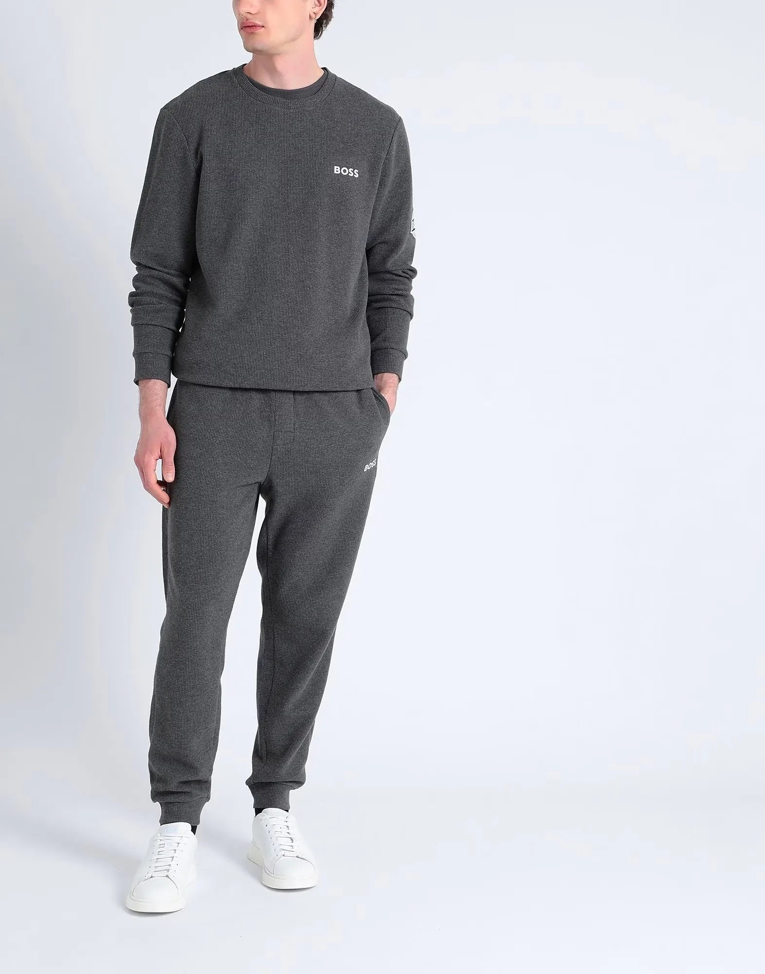 Hugo Boss  |Crew Neck Pullovers Unisex Street Style Long Sleeves Plain