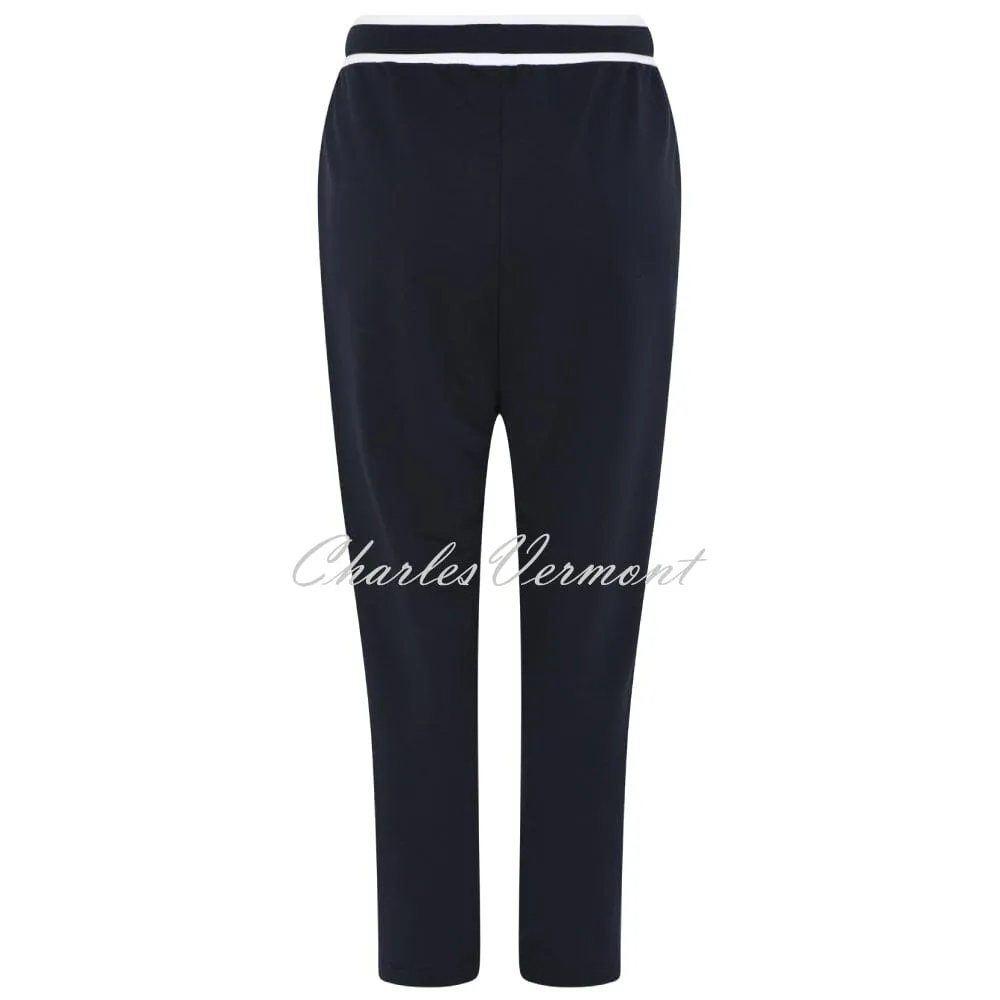 I'cona 7/8th 'Possible' Jogger Trouser With Rhinestone Detail- Style 61047-60052-69 (Navy)