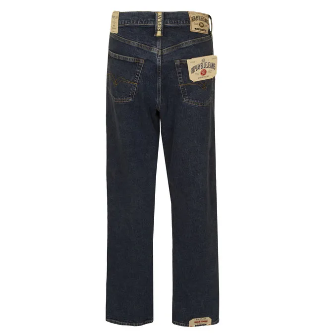 JEANS STRAIGHT COMFORT DENIM Man Dark Blue 