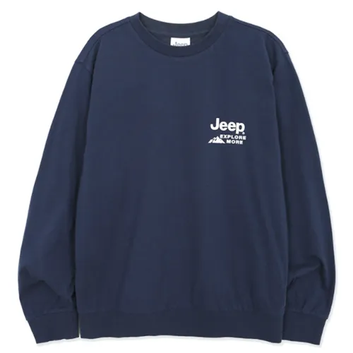 JEEP  |Unisex Street Style Long Sleeves Logo Sweatshirts