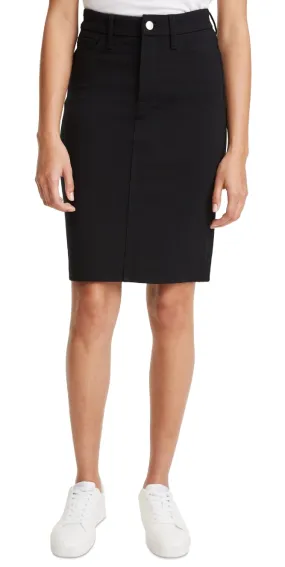 JEN7 Women's Five Pocket Ponte Pencil Skirt Black Size 8