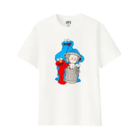 KAWS x Uniqlo x Sesame Street Companion Trash Can Tee