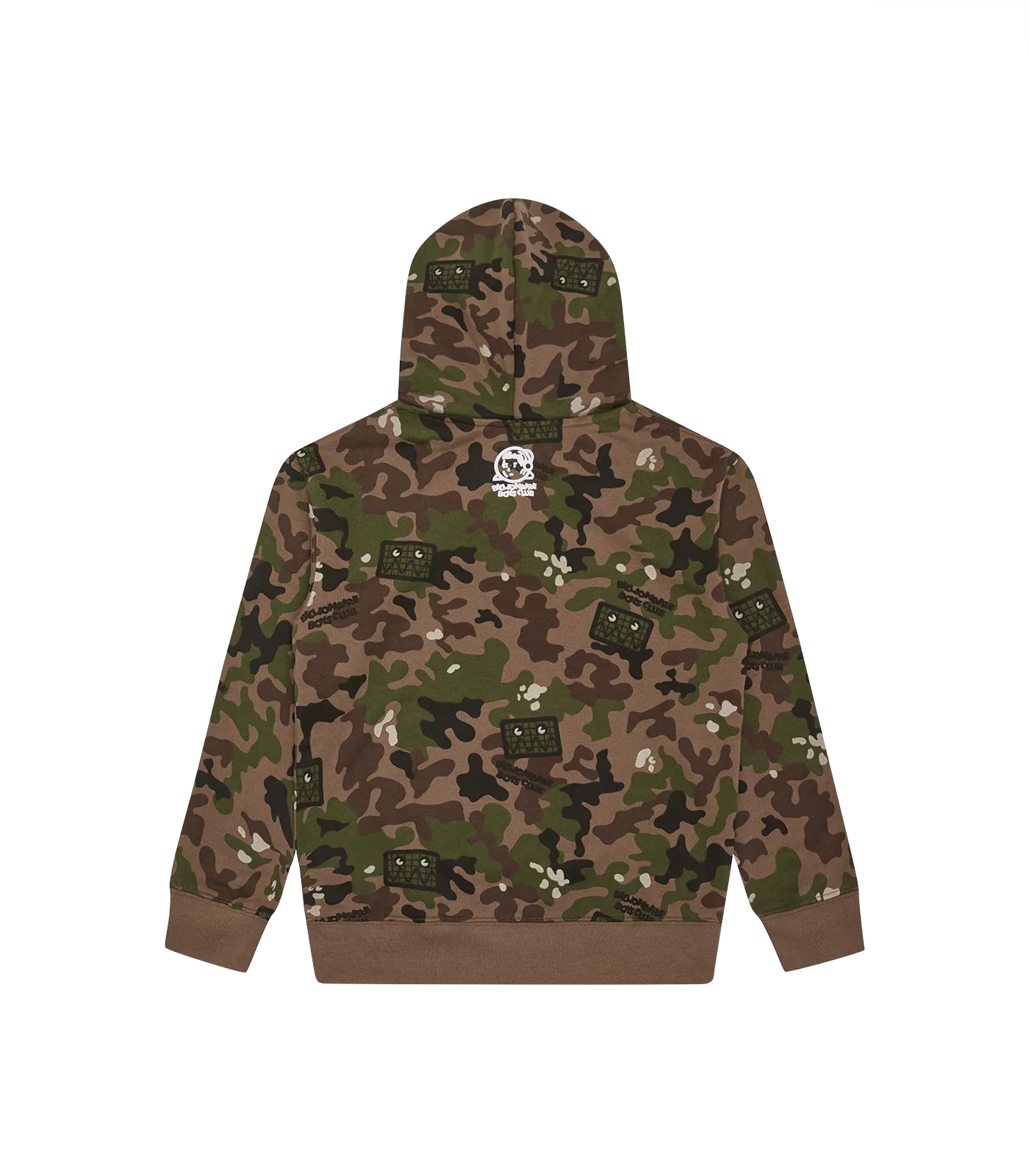 KIDS CAMO ARCH LOGO POPOVER HOOD - BROWN CAMO