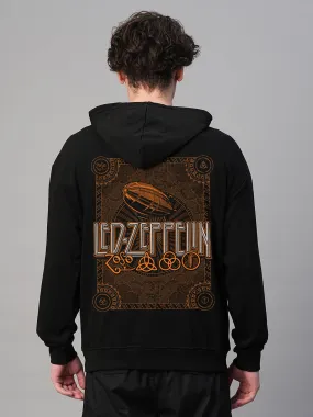 Led Zeppelin Men Drop Shoulder Premium Terry Hoodie