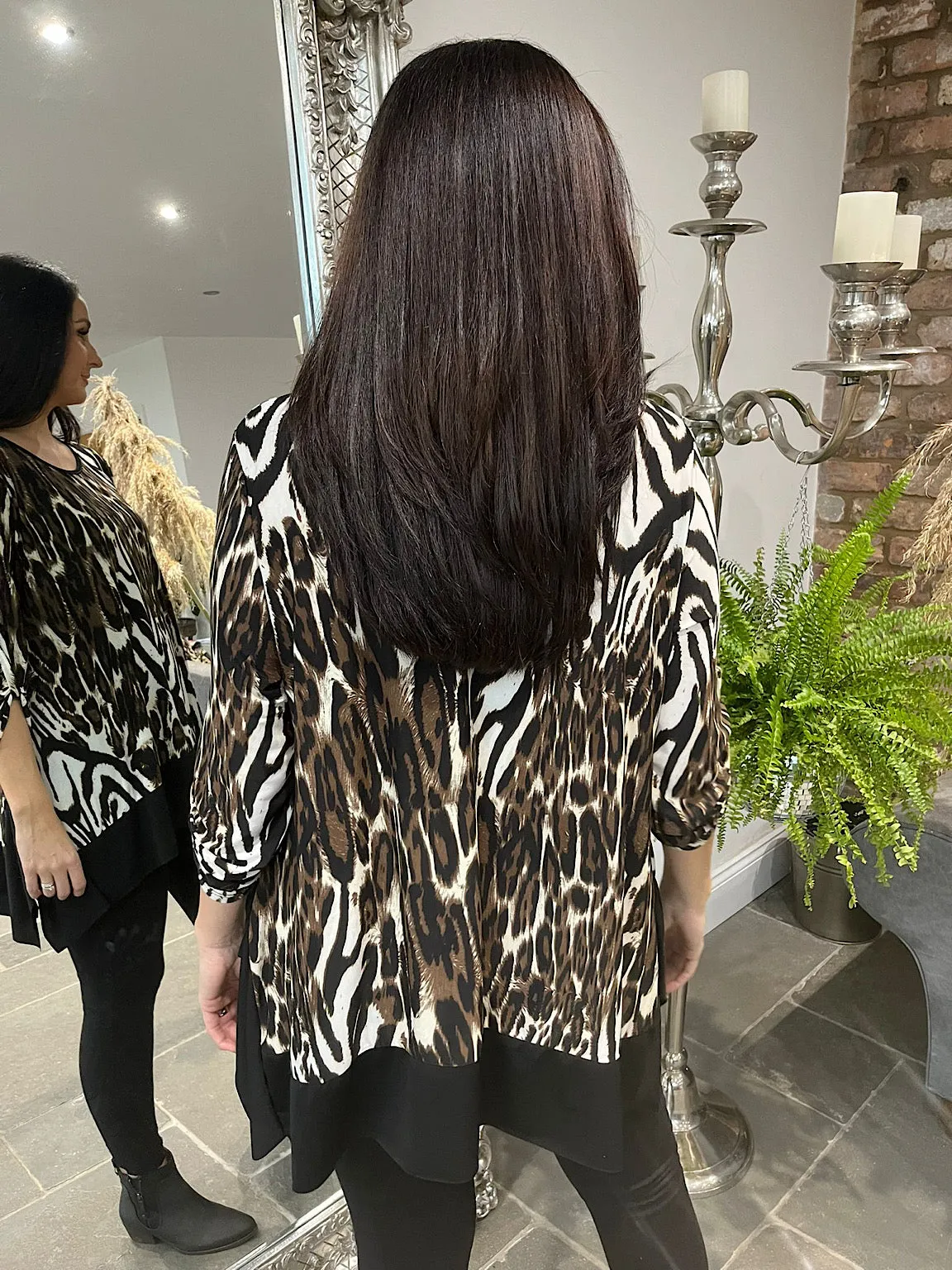 Leopard Hanky Hem Top Brooke