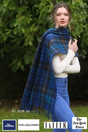 Luxury Oversized Scarf (Buchanan Blue) | Extra Warmth