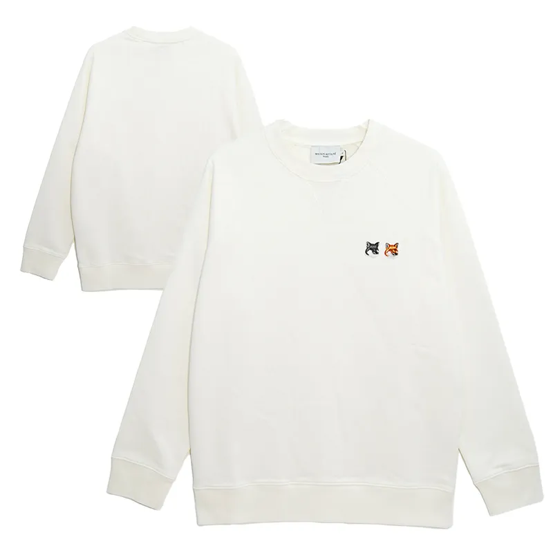 MAISON KITSUNE  |Pullovers Unisex Street Style U-Neck Long Sleeves Cotton