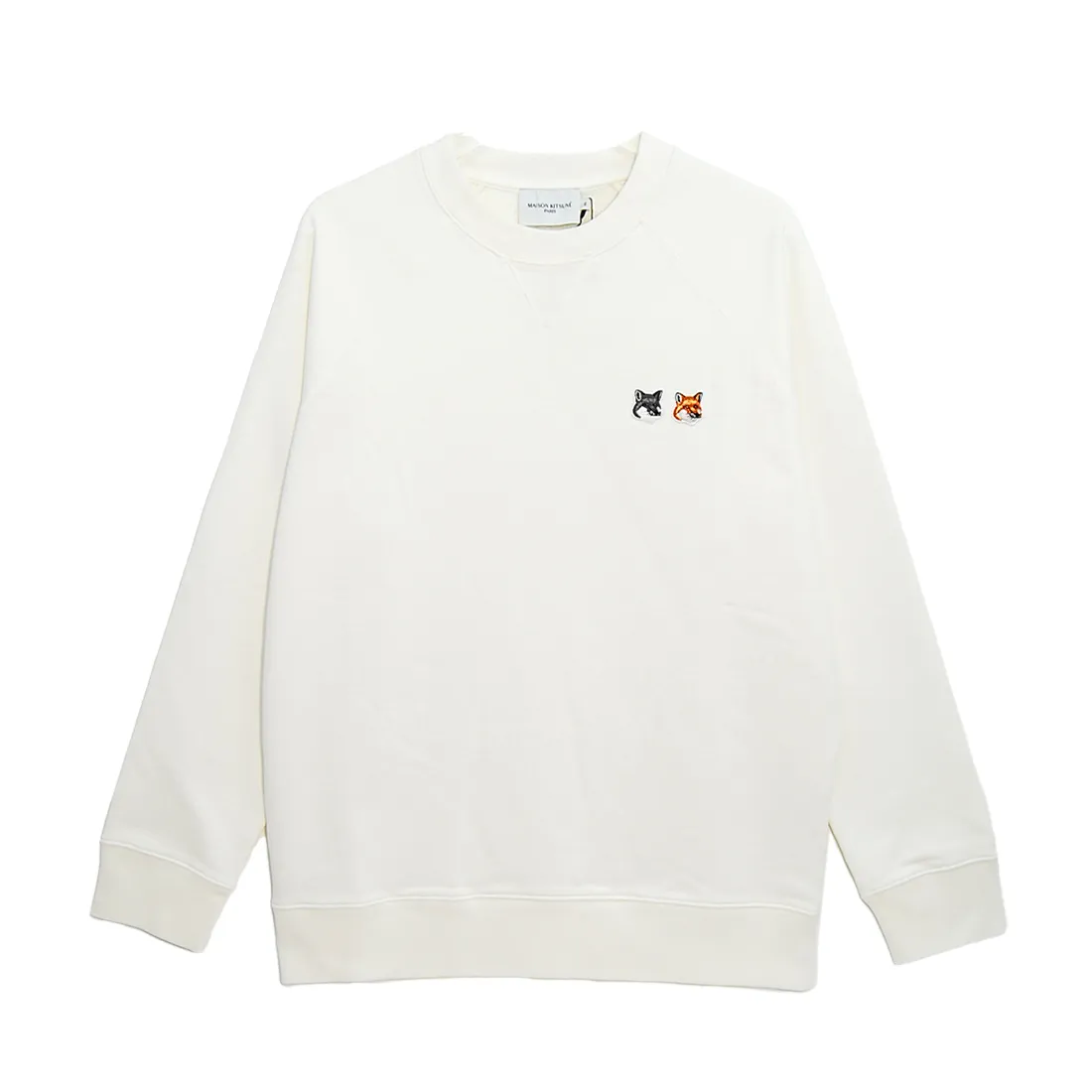 MAISON KITSUNE  |Pullovers Unisex Street Style U-Neck Long Sleeves Cotton