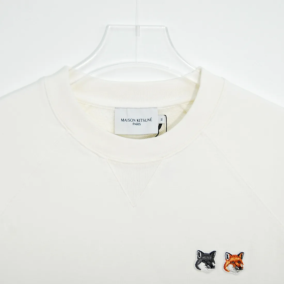 MAISON KITSUNE  |Pullovers Unisex Street Style U-Neck Long Sleeves Cotton