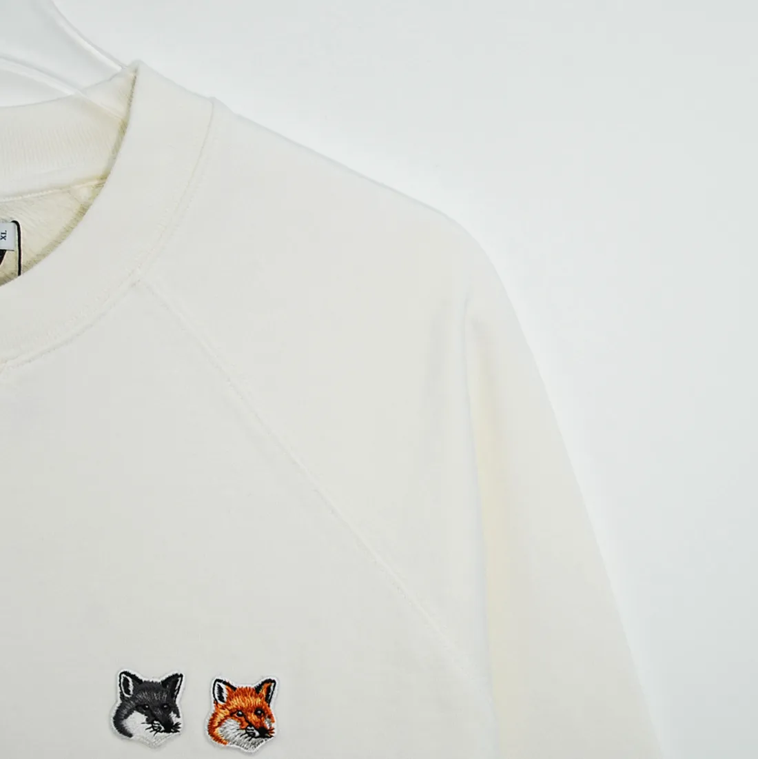 MAISON KITSUNE  |Pullovers Unisex Street Style U-Neck Long Sleeves Cotton