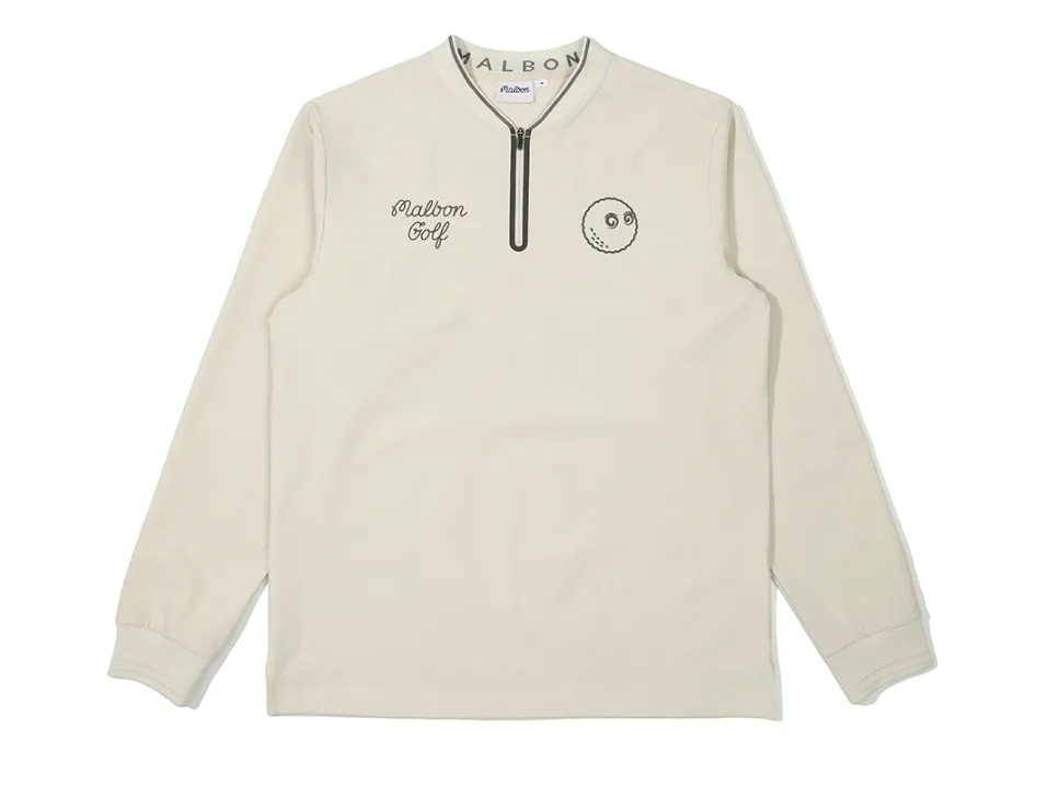 Malbon Golf  |Street Style Long Sleeves Plain Long Sleeve T-shirt Logo