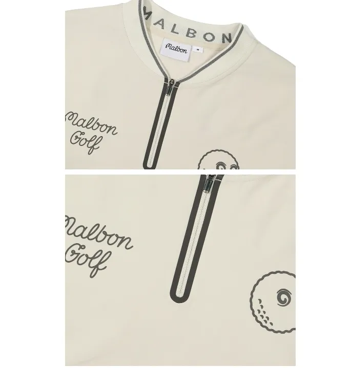 Malbon Golf  |Street Style Long Sleeves Plain Long Sleeve T-shirt Logo