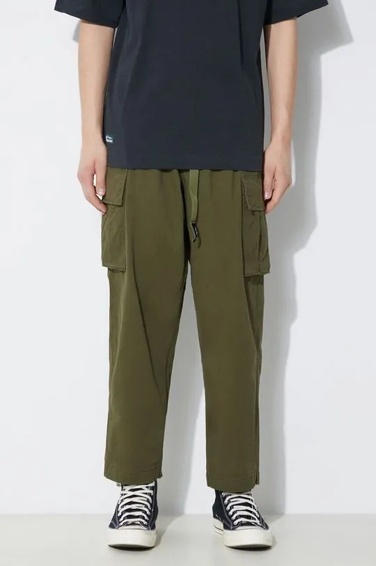 Manastash trousers Flex Climber Cargo men's green color 7923910009