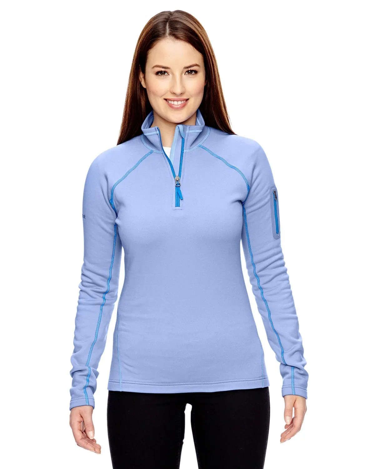 Marmot Ladies Stretch Fleece Half Zip 89610 Blue Moon