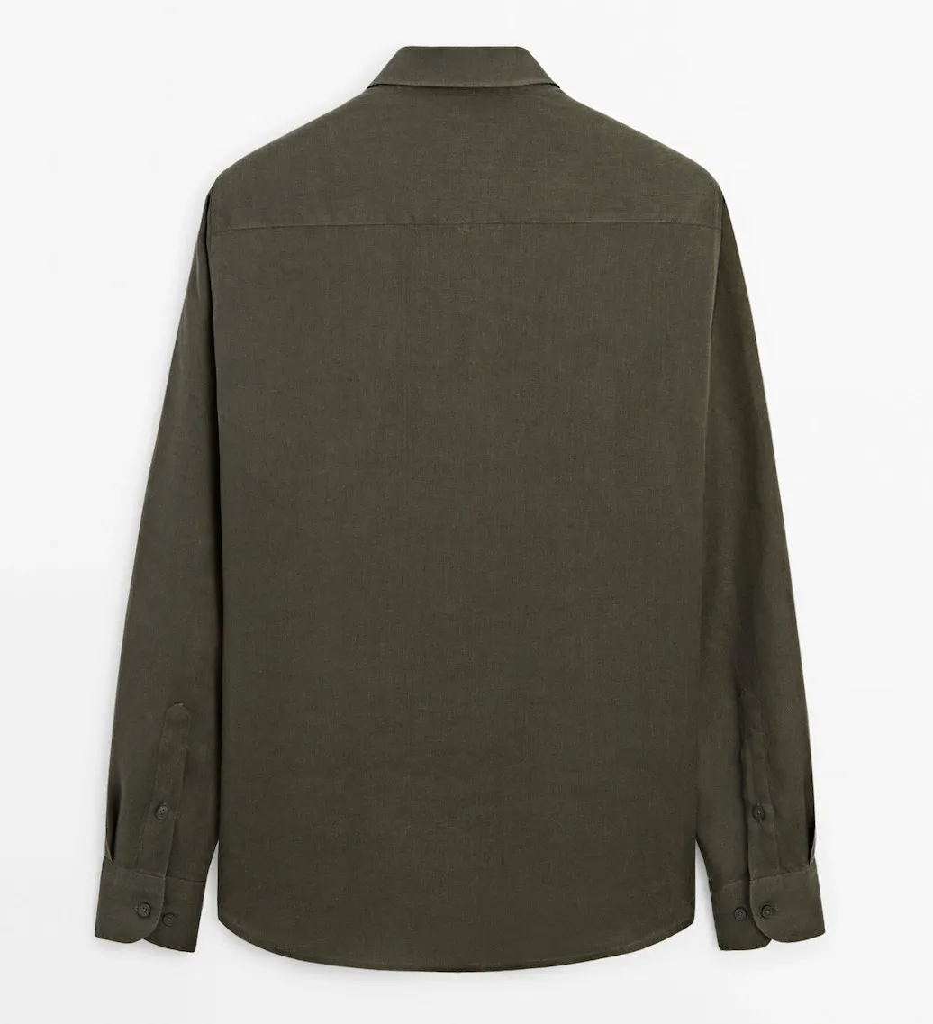 Massimo Dutti  |Linen Long Sleeves Shirts