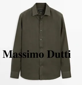 Massimo Dutti  |Linen Long Sleeves Shirts