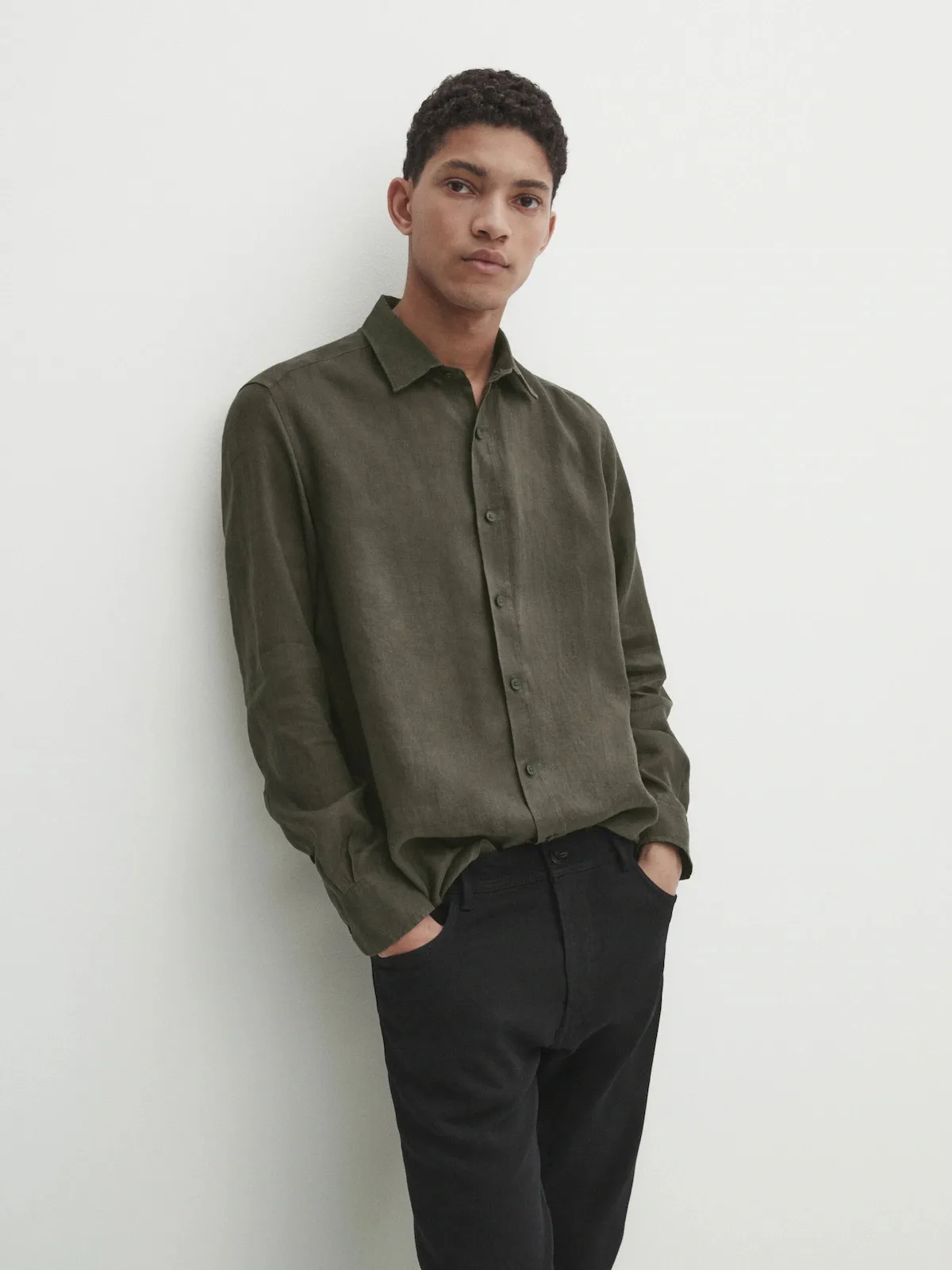 Massimo Dutti  |Linen Long Sleeves Shirts