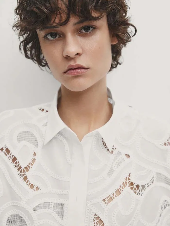 Massimo Dutti  |Long Sleeves Shirts & Blouses