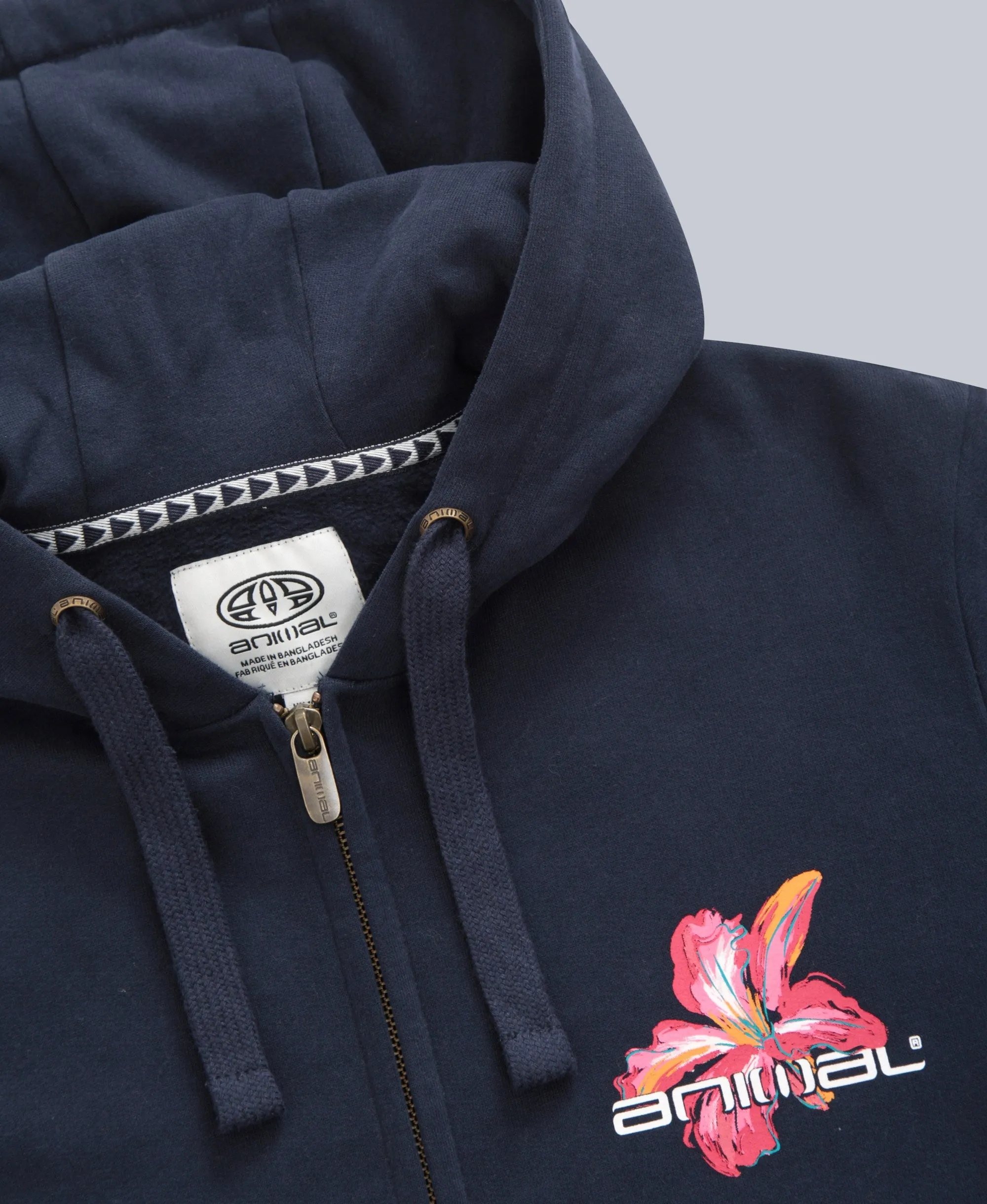 Maya Womens Full-Zip Hoodie - Navy