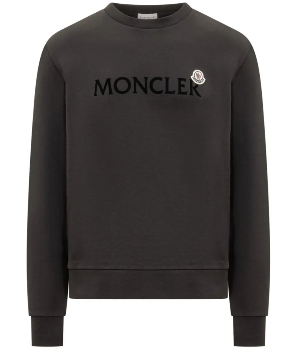 MONCLER  |Long Sleeves Cotton Logo Sweatshirts