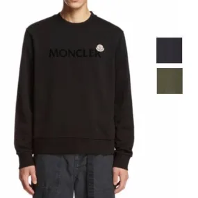 MONCLER  |Long Sleeves Cotton Logo Sweatshirts