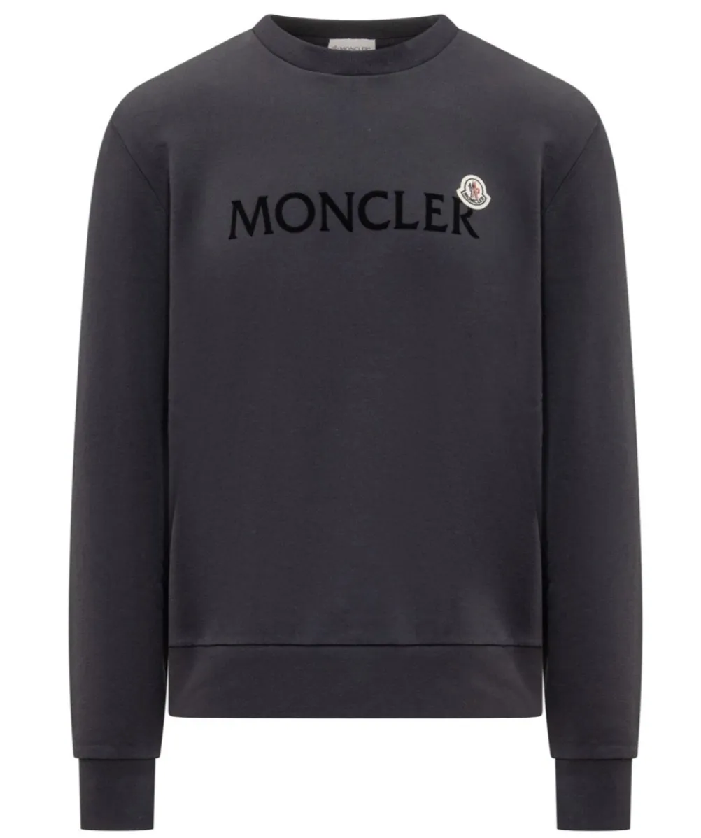 MONCLER  |Long Sleeves Cotton Logo Sweatshirts