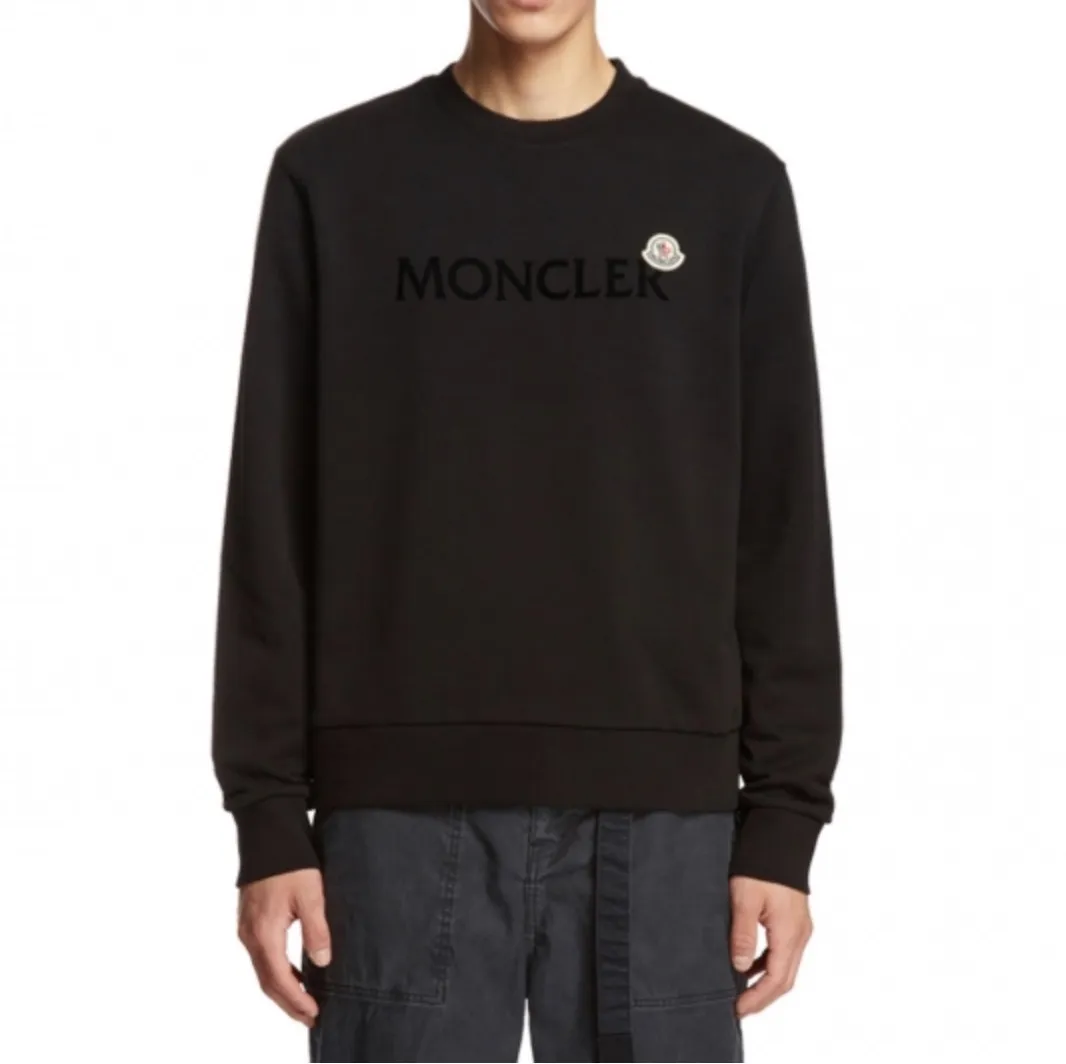 MONCLER  |Long Sleeves Cotton Logo Sweatshirts