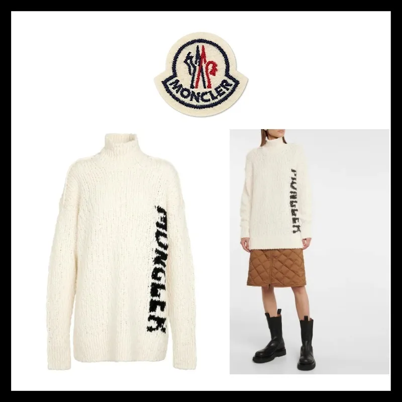 MONCLER  |Long Sleeves Logo V-neck & Crew neck