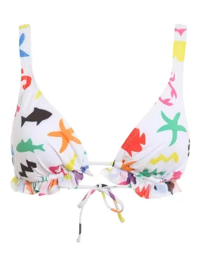 Moschino All-Over Printed Bikini Top