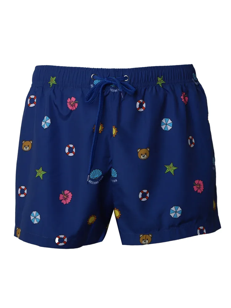 Moschino All-Over Printed Swim Shorts