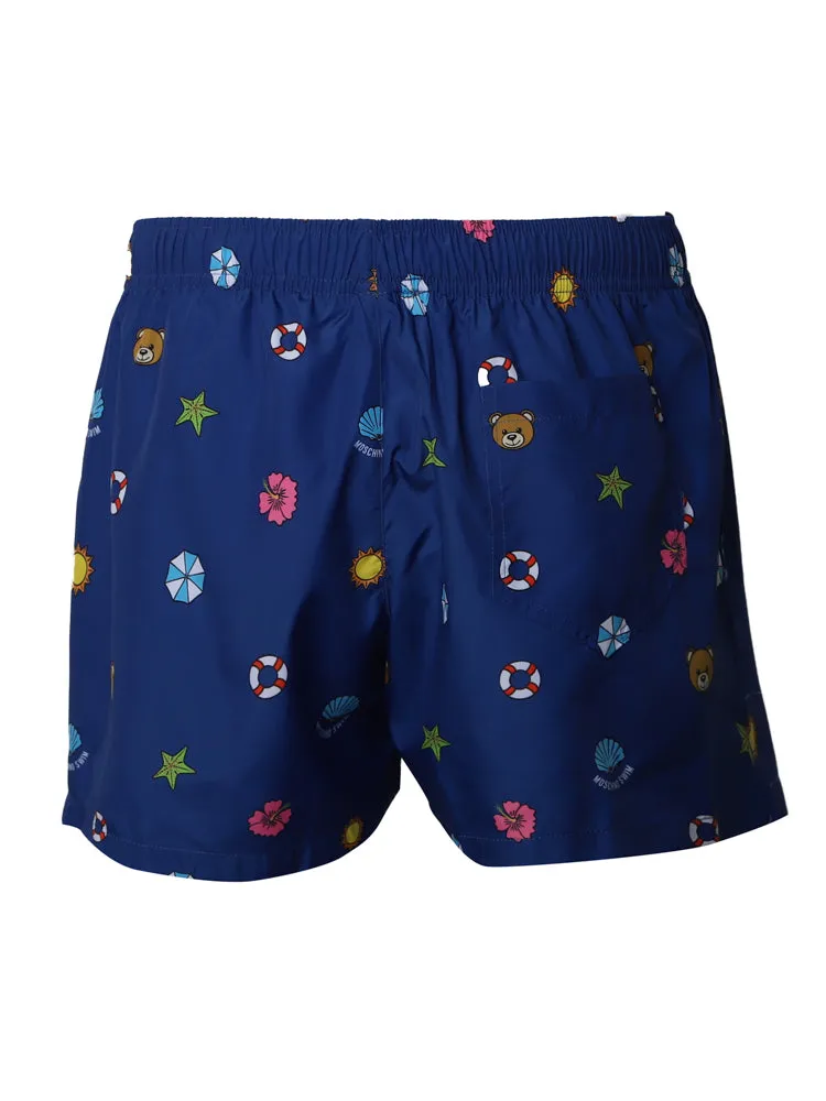 Moschino All-Over Printed Swim Shorts