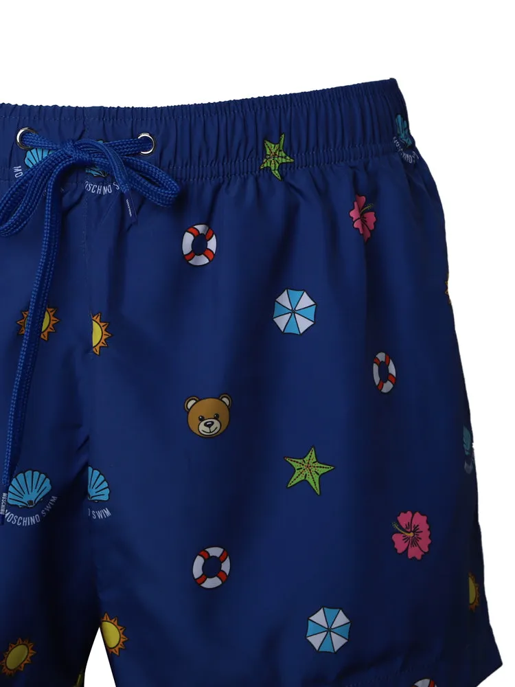 Moschino All-Over Printed Swim Shorts