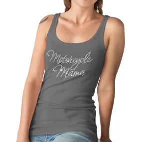 Motorcycle Mama Rhinestone Biker Tank Top