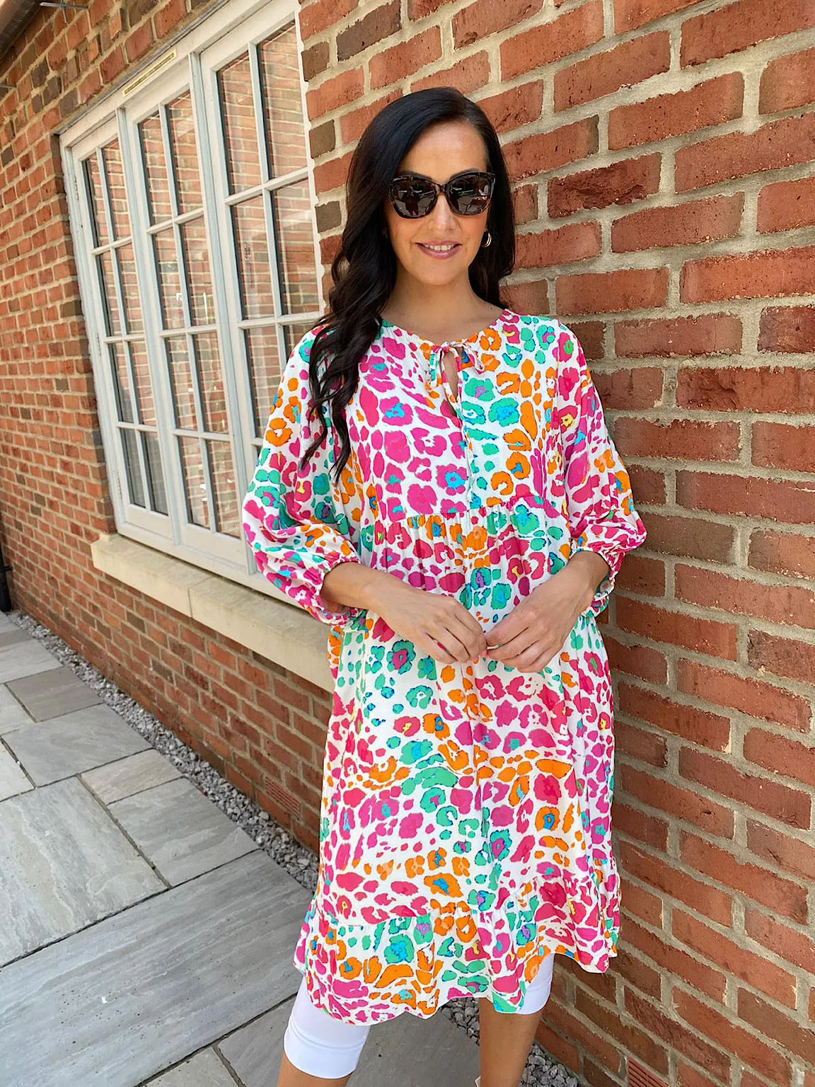 Multi Colour Leopard Print Tunic Tasha