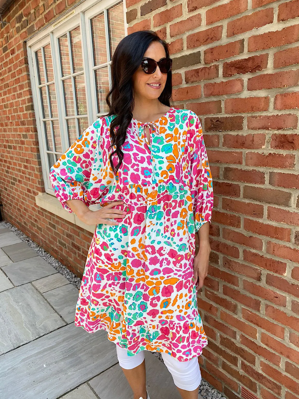 Multi Colour Leopard Print Tunic Tasha