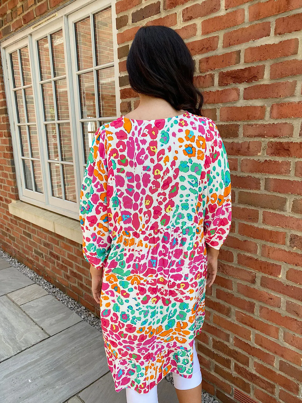 Multi Colour Leopard Print Tunic Tasha